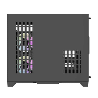 Darflash FT418 Computergehäuse + 6 aRGB-Lüfter (schwarz)