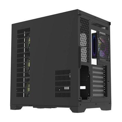 Darflash FT418 PRO Computergehäuse + 7 aRGB-Lüfter (schwarz)