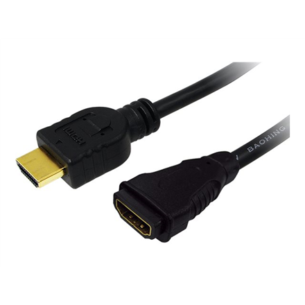 Logilink | HDMI Cable Type A Male - HDMI Type A Female | CH0056 | HDMI Type A Female | HDMI Type A Male | HDMI to HDMI |