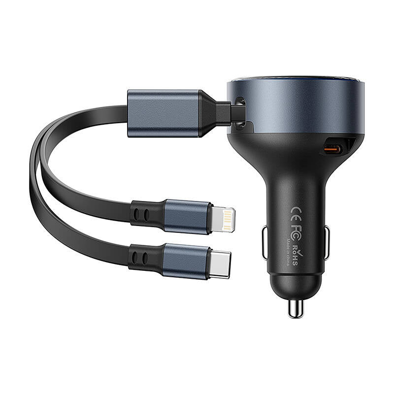 Vention FFOB0 USB-C-Autoladegerät + USB-C/Lightning 30W-Kabel