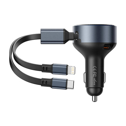 Vention FFOB0 USB-C-Autoladegerät + USB-C/Lightning 30W-Kabel