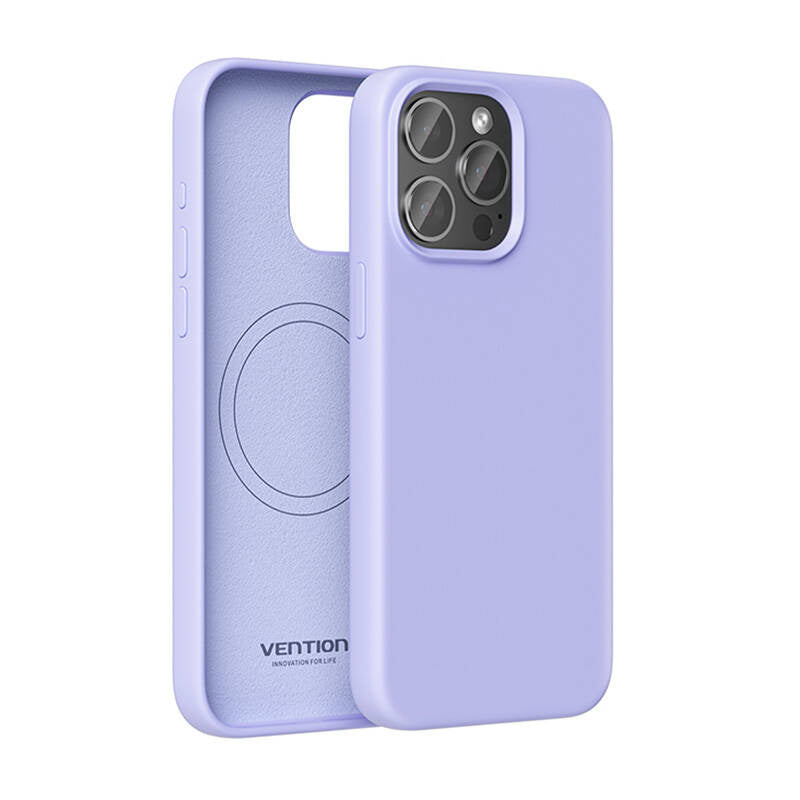 Vention KUFV0-40 Silicone Case for iPhone 15 Pro Max (purple) - Product Image 2