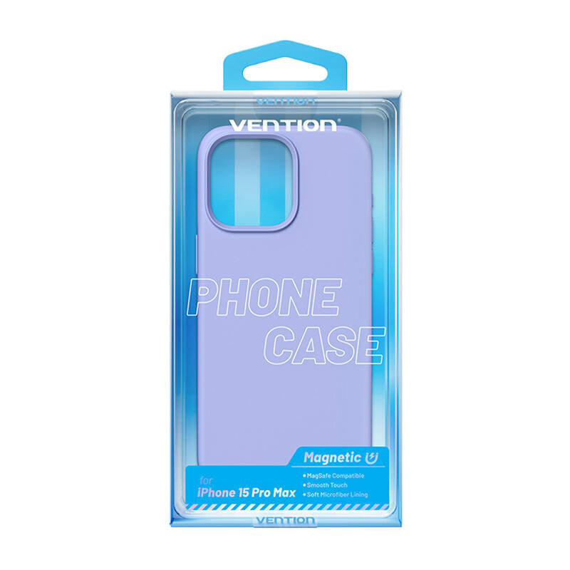 Vention KUFV0-40 Silicone Case for iPhone 15 Pro Max (purple) - Product Image 4