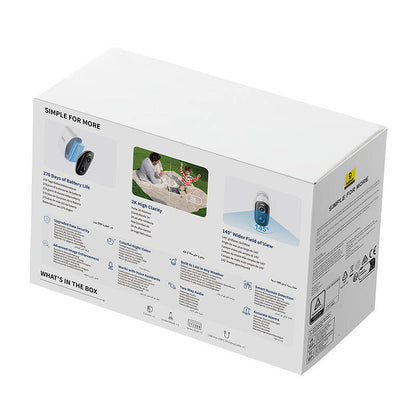 Baseus N1 Plus Outdoor Camera (White) - Product Image 5
