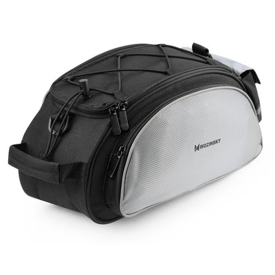 Wozinsky Bike Pannier Bag with Shoulder Strap 13L Black (WBB1BK)