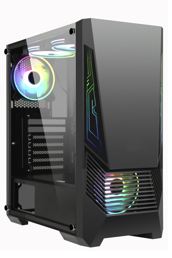 Case GOLDEN TIGER Supported motherboard form factors ATX/micro ATX Black Midi Tower Buffalo M730i BUFFALOM730I