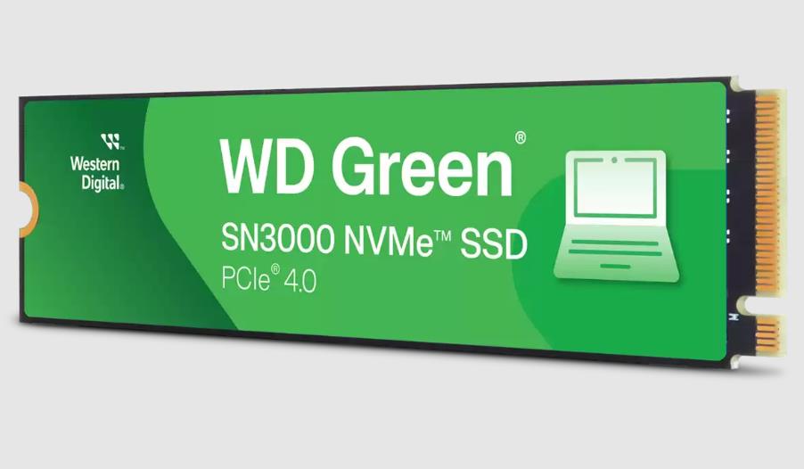 SSD WESTERN DIGITAL Green 500GB M.2 PCIe Gen4 NVMe Write speed 4100 MBytes/sec Read speed 5000 MBytes/sec 2.3mm TBW 100 TB WDS500G4G0E