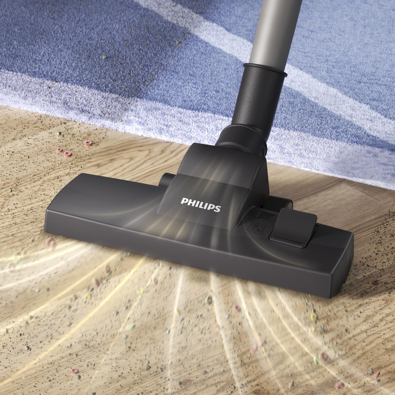 Vacuum Cleaner PHILIPS Input power 850 W Dust capacity 3 L Cylinder vacuum Cleaning type Dry Dust container Dust bag Colour Black/Grey XD2142/12