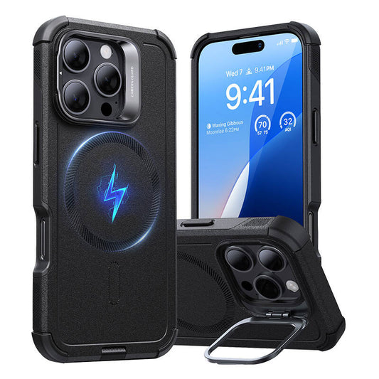 Cyber Tough (HaloLock) ESR case with stand for iPhone 16 Pro (black) - Product Image 1