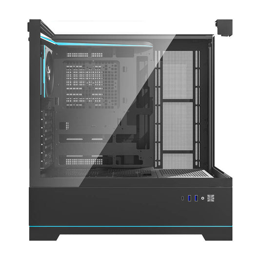Darkflash DY450 ​​PRO Computergehäuse (schwarz) + 1 Lüfter