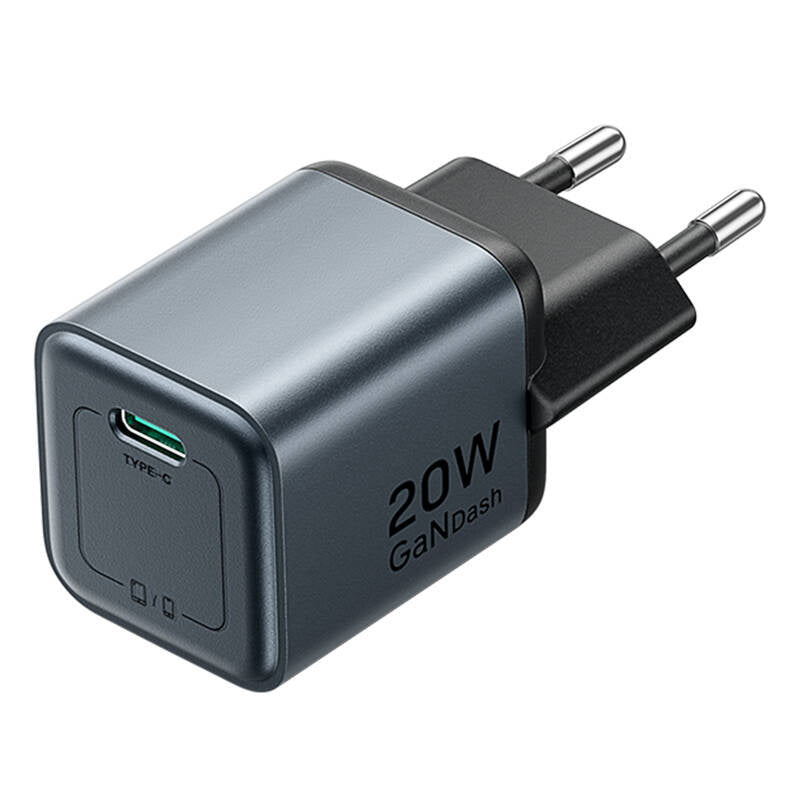 GaN Vention USB-C 20W Charger + USB-C-L 1m Cable (Gray)
