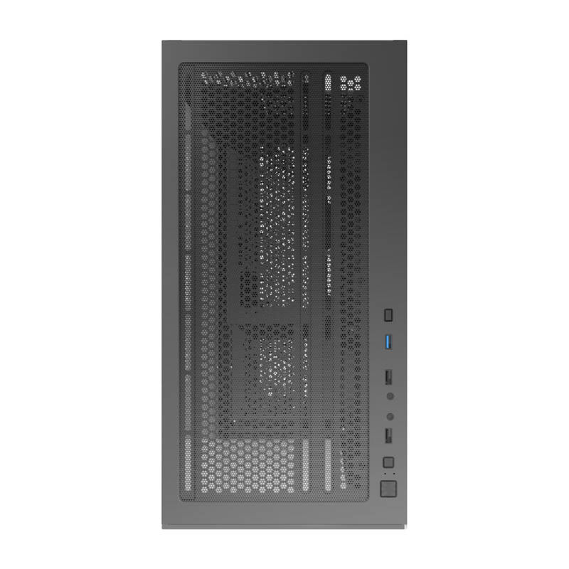 Darkflash C218M Computergehäuse + 6 ARGB-Lüfter (schwarz)