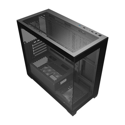 Darkflash C218M Computergehäuse + 6 ARGB-Lüfter (schwarz)