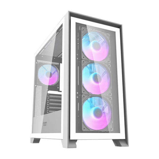 Darkflash DRX90 Glass Computergehäuse (weiß)