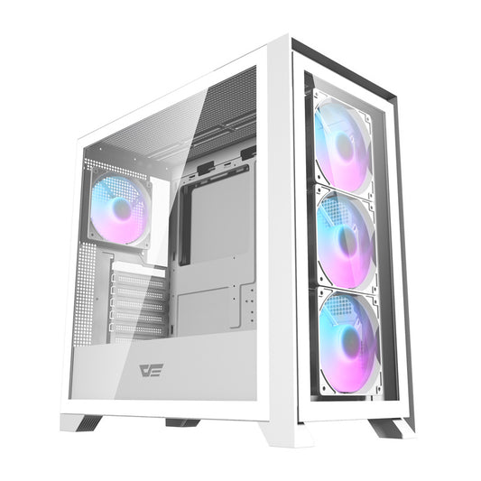 Darkflash DRX90 Glass Computergehäuse (weiß)