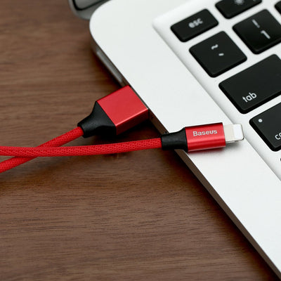Baseus Yiven fabric braided cable USB / Lightning 1.8M red (CALYW-A09)