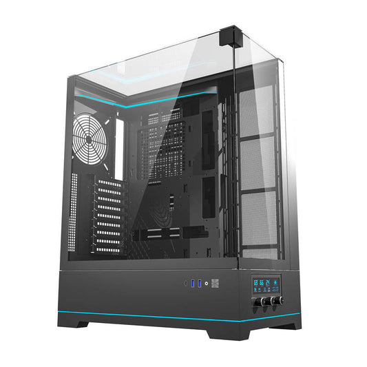 Darkflash DY450L Computergehäuse ohne Lüfter (schwarz)
