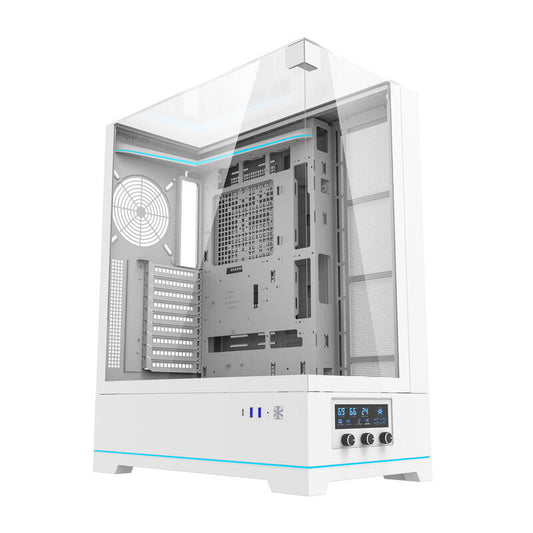 Darkflash DY450L Computergehäuse ohne Lüfter (weiß)