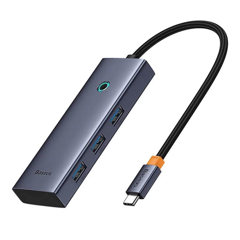 5-in-1 Hub Baseus UltraJoy Series USB-C to HDMI4K@30Hz+3xUSB 3.0+1xPD (grey) - Image 4