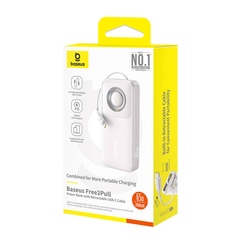 Powerbank Baseus OS Free2Pull 20000mAh 65W + cable (szary) - Product Image 7