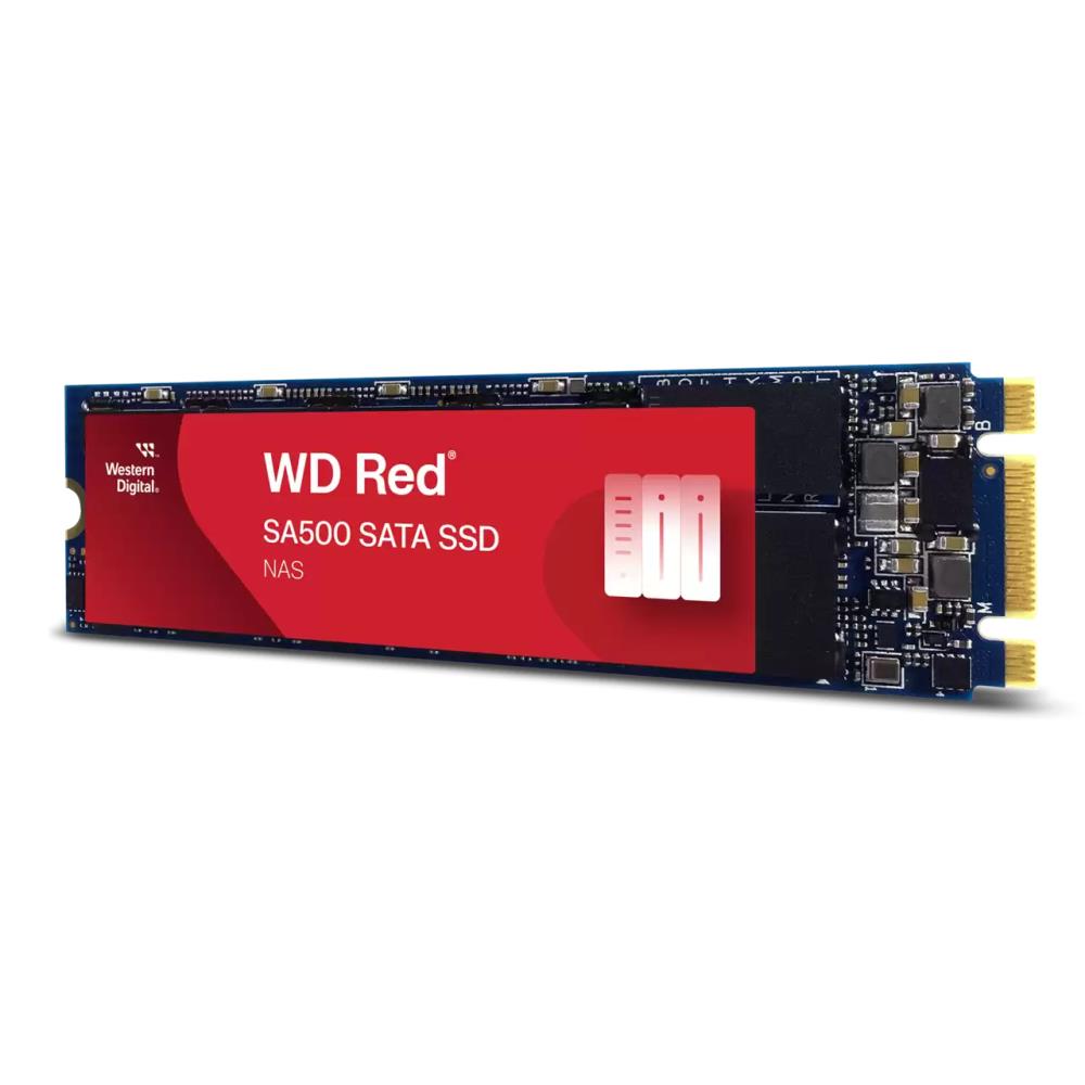 SSD WESTERN DIGITAL Red SA500 1TB M.2 SATA 3.0 Write speed 530 MBytes/sec Read speed 560 MBytes/sec 2.38mm TBW 600 TB MTBF 2000000 hours WDS100T1R0B
