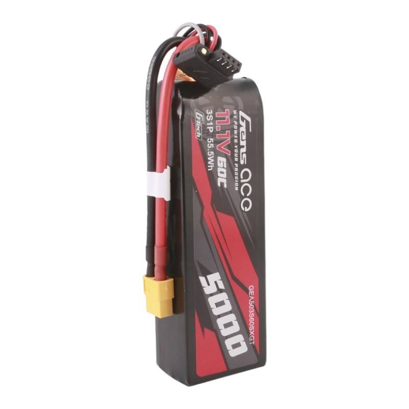 Gens ace G-Tech 5000mAh 11.1V 60C 3S1P Short-Size Lipo With XT60 Plug - Image 4