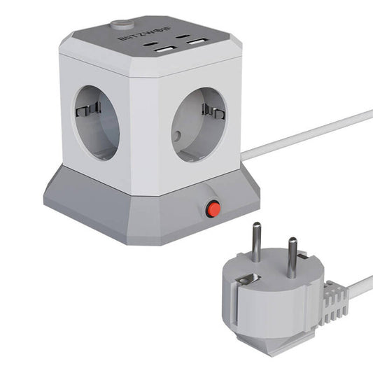 BlitzWolf BW-EC1 4xAC 2xUSB-A 2xUSB-C Extender - Product Image 1