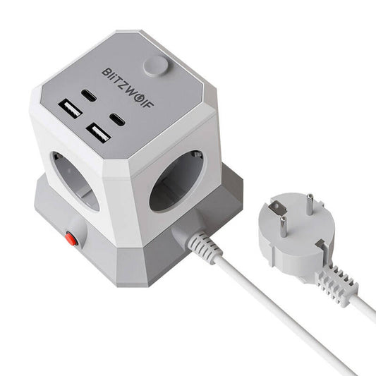 BlitzWolf BW-EC1 4xAC 2xUSB-A 2xUSB-C Extender - Product Image 2