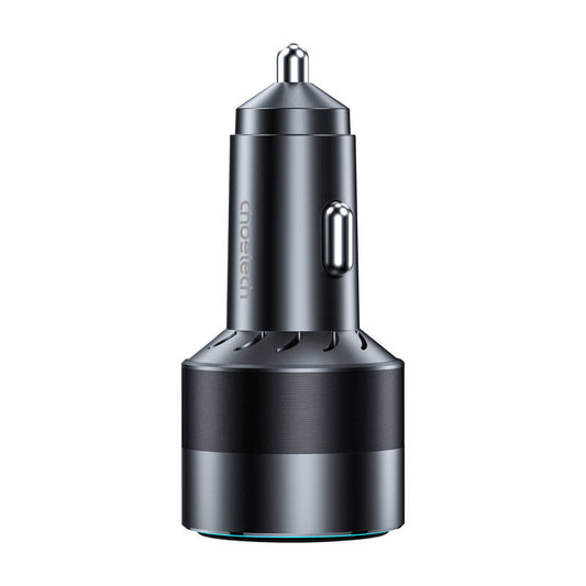 Choetech 63W Dual USB-C 45w+ USB-A 18w fast car charger (black) - Product Image 2