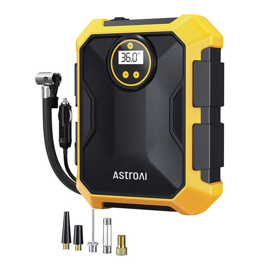 AstroAI CZK-3674 12V DC 100PSI Air Compressor (Yellow) - Product Image 2