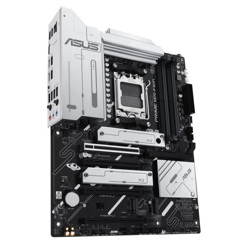 Mainboard ASUS AMD X870 SAM5 ATX Memory DDR5 Memory slots 4 4xPCI-Express 4.0 16x 1xPCI-Express 5.0 16x 4xM.2 1xHDMI 4xUSB 2.0 4xUSB 3.2 2xUSB-C 1xRJ45 3xAudio port PRIMEX870-PWIFI