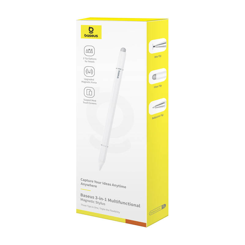 Baseus Smooth Writing III magnetic stylus 3in1 (white) - Product Image 7