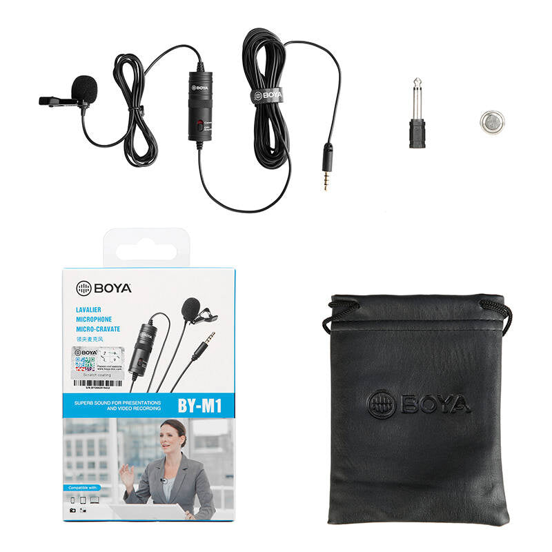 Microphone Krawatowy BOYA BY-M1 DSLR Lavalier microphone - Product Image 3