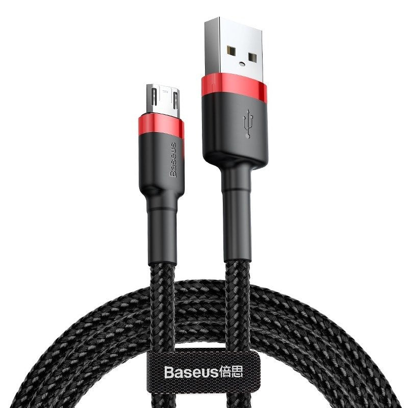 Baseus Cafule Micro USB cable 1.5A 2m (Red+Black) - Image 1