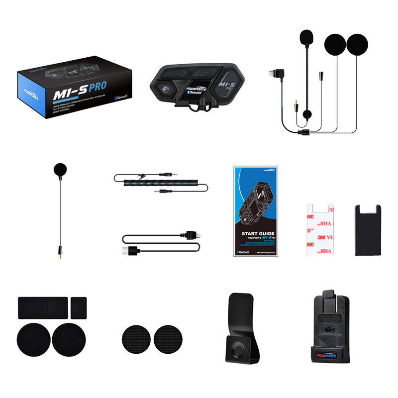 Fodsports M1-S Pro motorcycle intercom (black) - Product Image 3