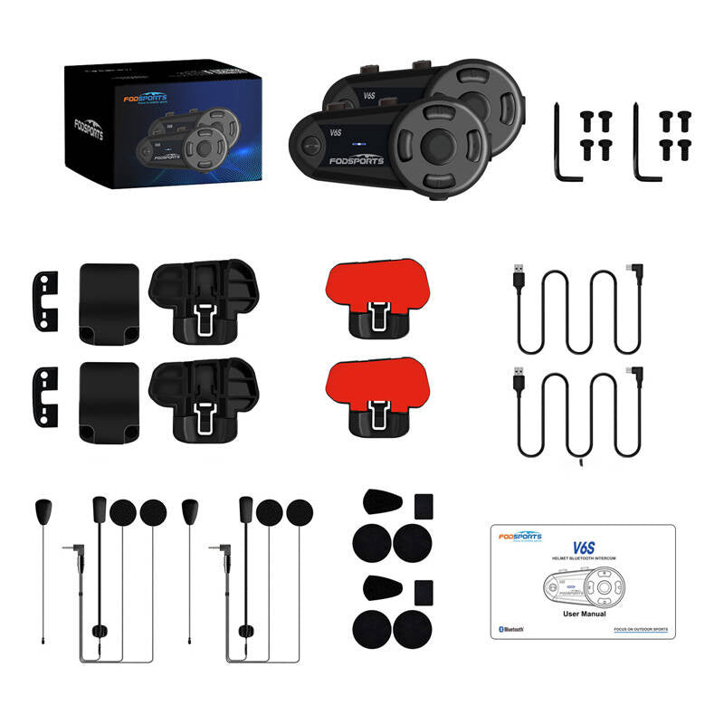 Fodsports V6S motorcycle intercom two-pack - Product Image 3