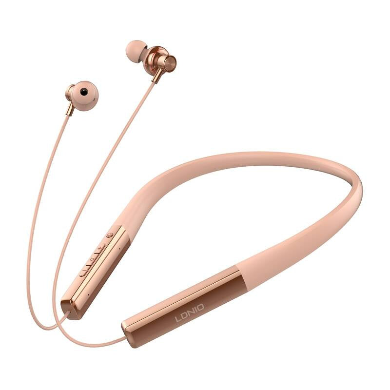 LDNIO N01 wireless neckband headphones (rose gold) - Product Image 2