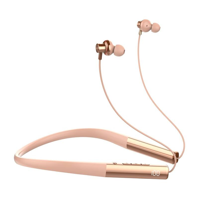 LDNIO N01 wireless neckband headphones (rose gold) - Product Image 4