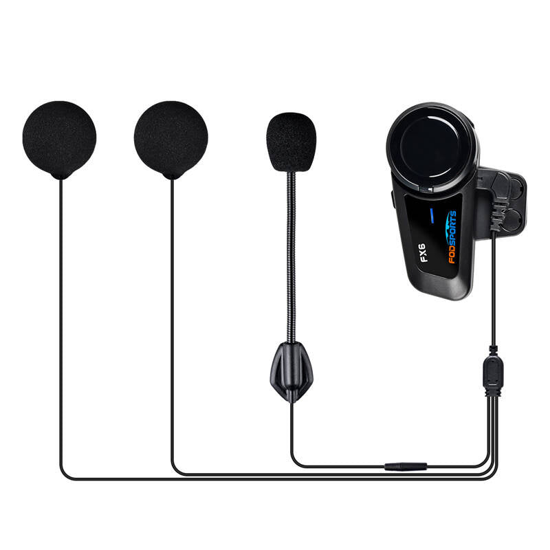 Fodsports FX6 motorcycle intercom two-pack (black) - Product Image 9