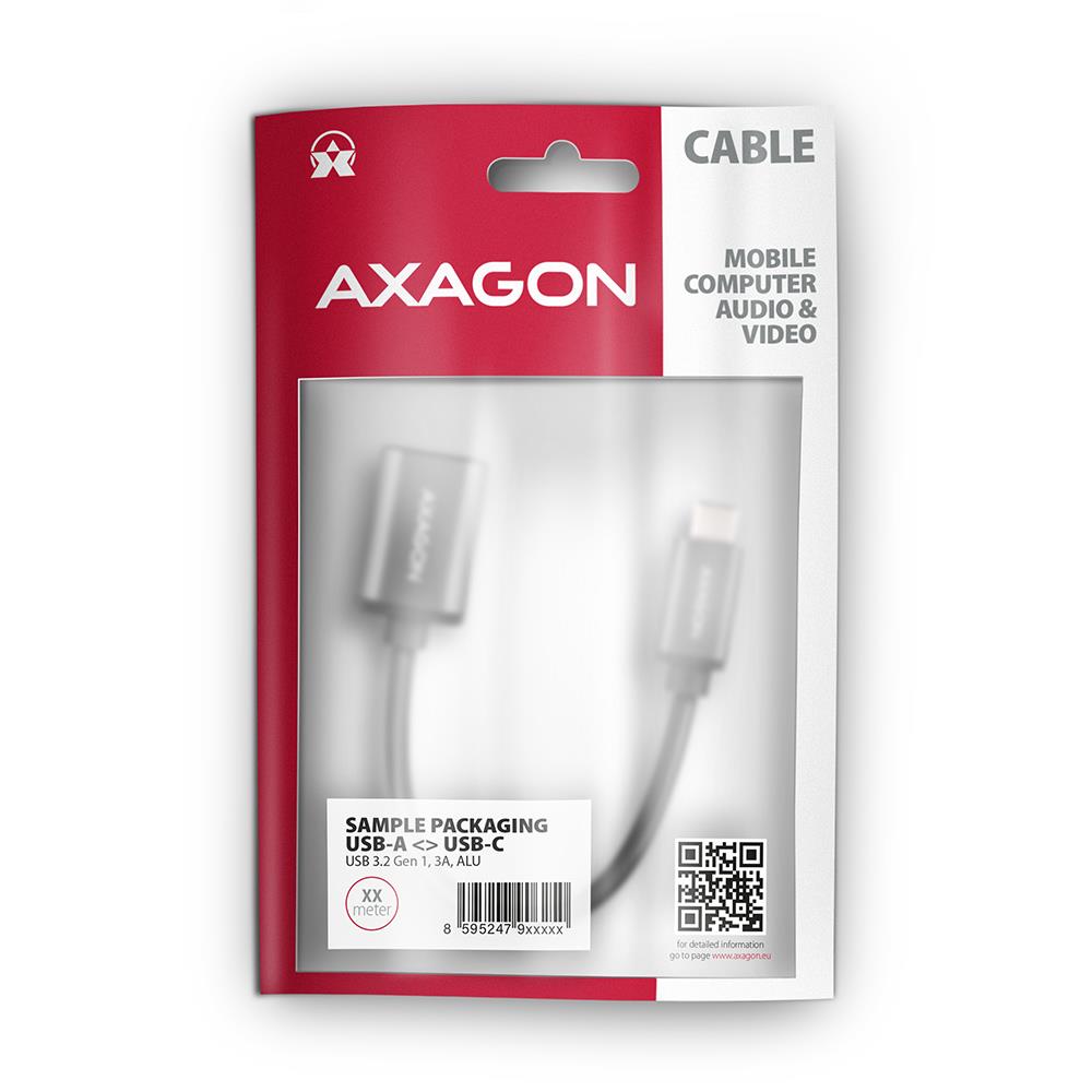 I/O ADAPTER USB-C M TO USB-A F/0.2M RUCM-AFAC AXAGON