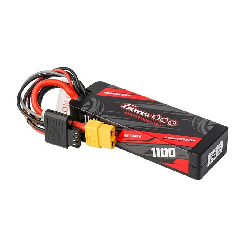 Lipo Gens ace G-Tech 1100mAh 11.1V 3S1P 60C GRP-76 Hardcase Battery with XT60 Plug - Product Image 4