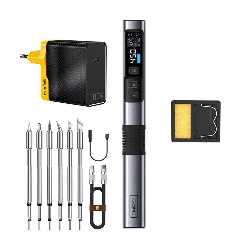 FNIRSI 100W Smart Soldering Iron with Tool Box HS-02A MAX - Image 2