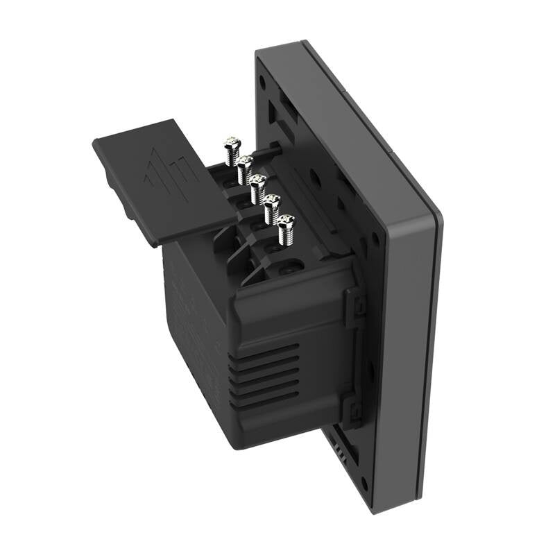 Smart WiFi wall switch SONOFF M5-3C-80 (3-channel, for frame, graphite) - Product Image 7