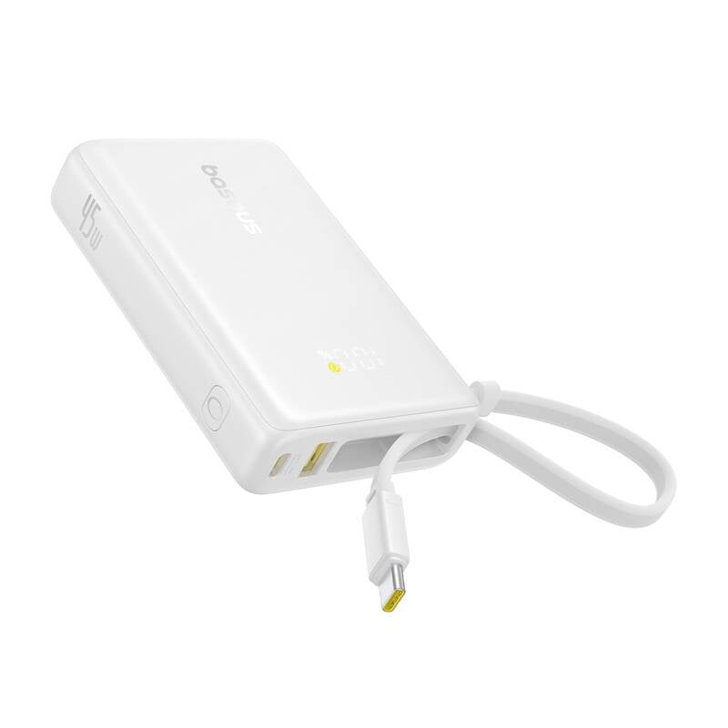 Powerbank Baseus PicoGo Digital Display 10000mAh 45W (biały) - Product Image 3