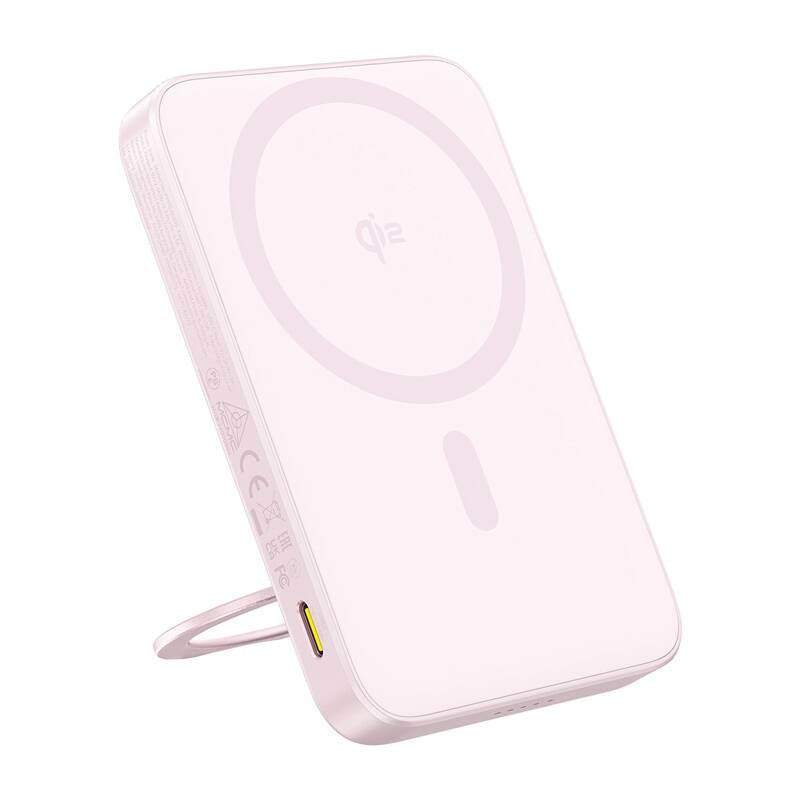 Baseus powerbank with stand PicoGo Qi2 5000mAh 20W (pink) - Product Image 1