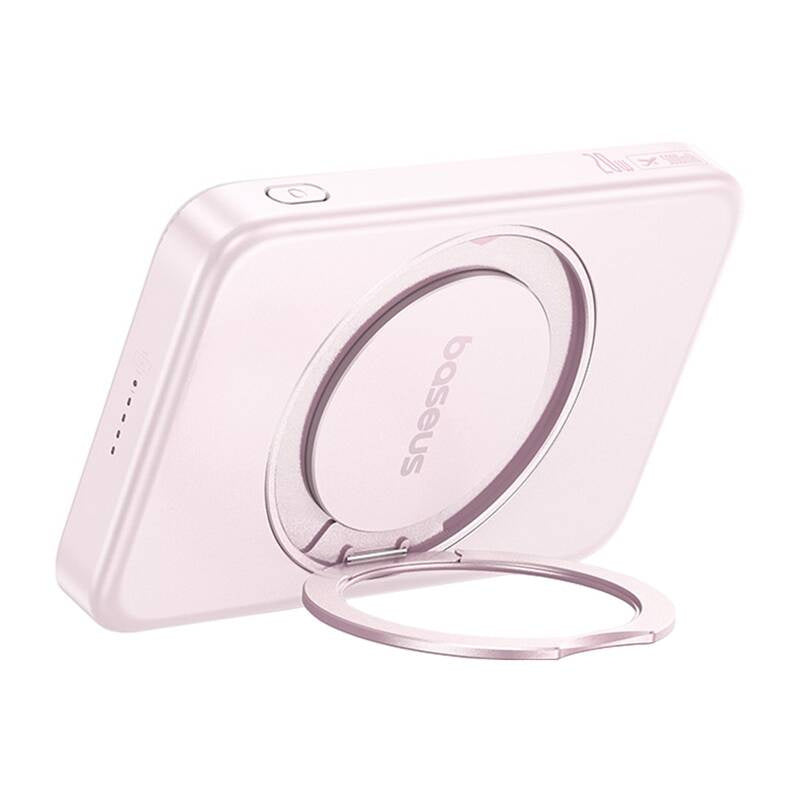 Baseus powerbank with stand PicoGo Qi2 5000mAh 20W (pink) - Product Image 2