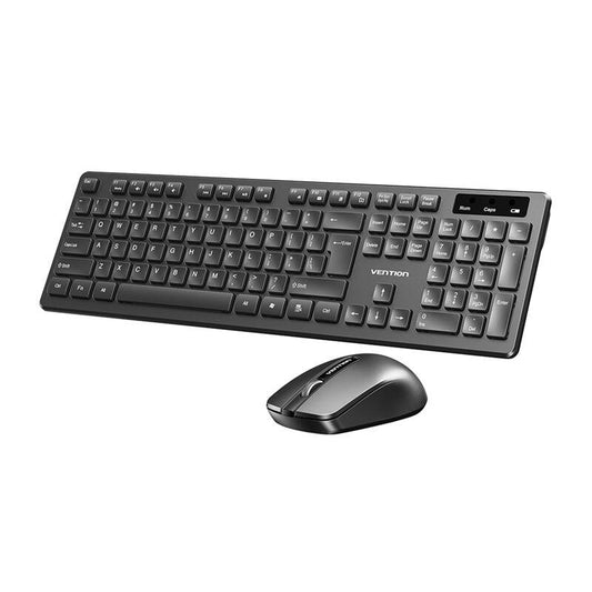 VENTION KTDB0-EN Kabelloses Tastatur- und Mausset (Schwarz)