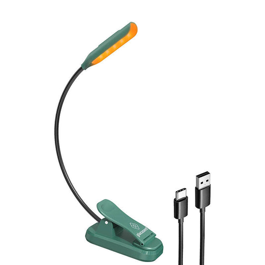 Wireless lamp Glocusent mini GLCSNTBL102G clip-on book light, USB-C Green - Product Image 2