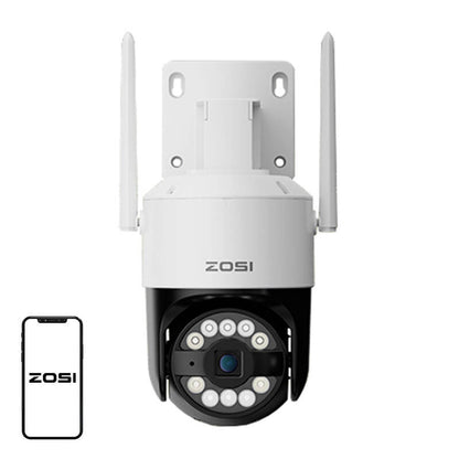 ZOSI C296 WiFi 8MP dual Pan Tilt IP66 outdoor camera + 32GB microSD card - Product Image 1