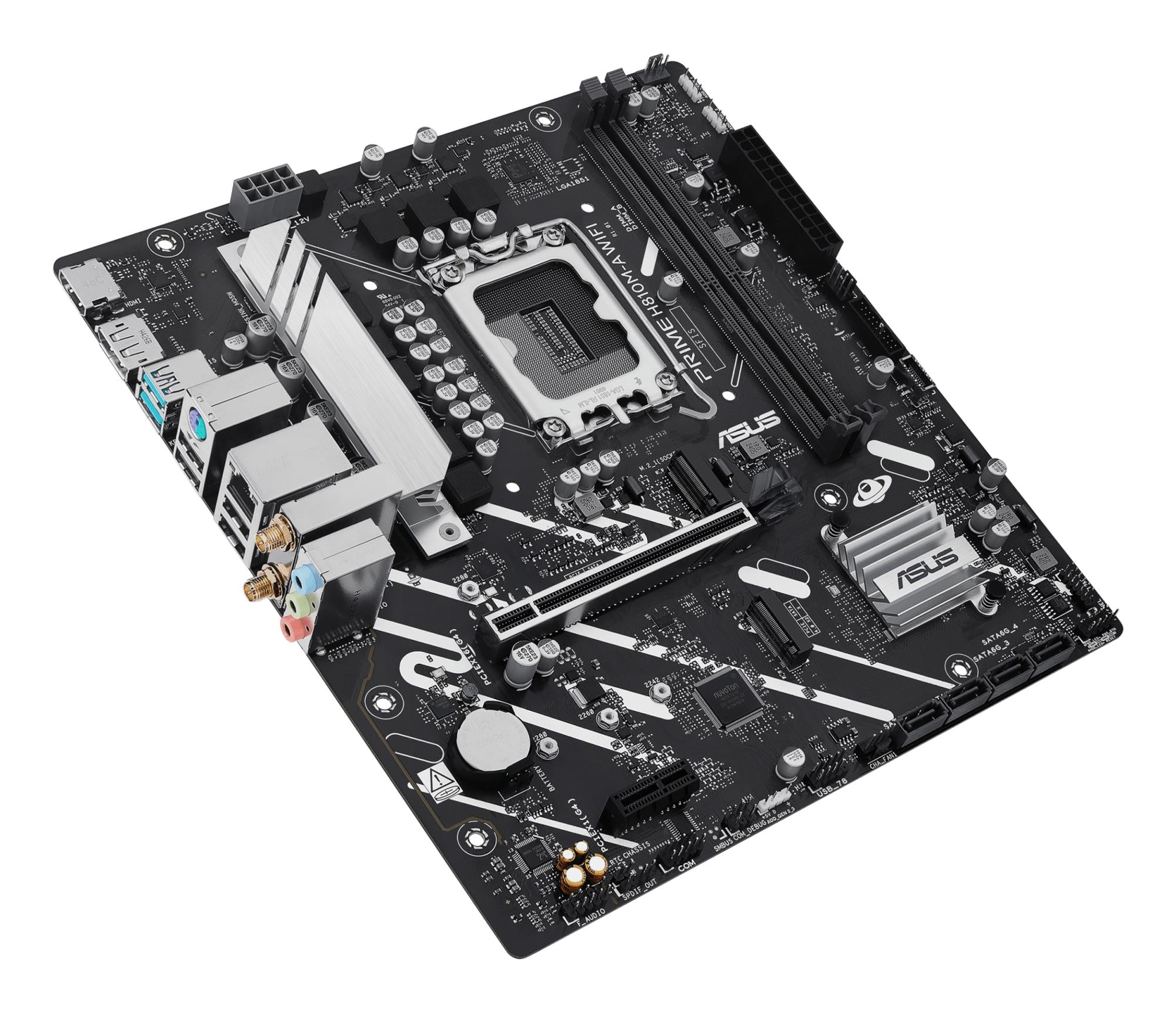 Mainboard ASUS Intel H810 LGA1851 Micro-ATX Memory DDR5 Memory slots 2 PRIMEH810M-AWIFI